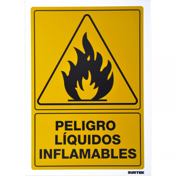 SES32 SURTEK Señal"Líquidos inflamables" Surtek | DIHERESA