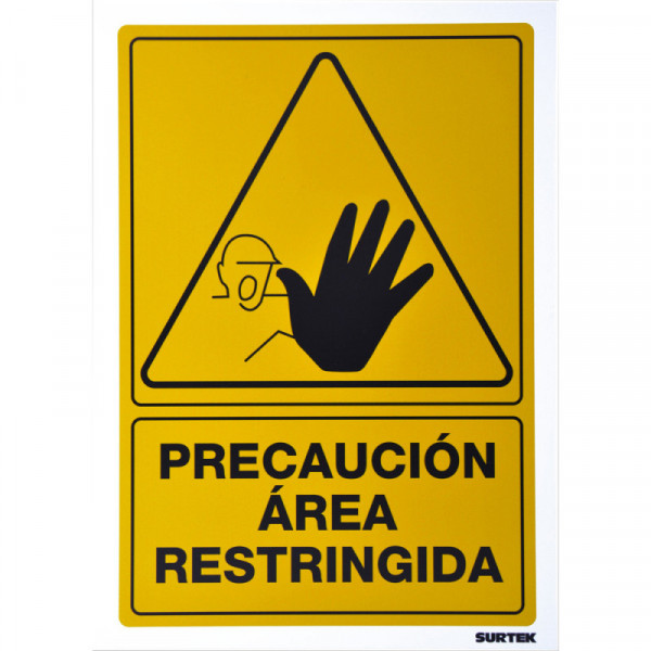 SES34 SURTEK Señal"Area restringida" Surtek | DIHERESA