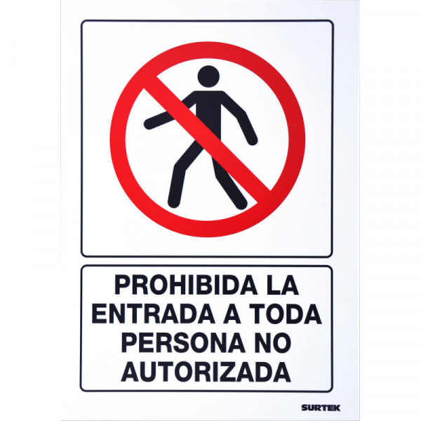SES40 SURTEK Señal"Prohibida la entrada" Surtek | DIHERESA