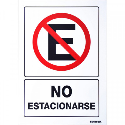 SES43 SURTEK Señal"No estacionarse" Surtek | DIHERESA