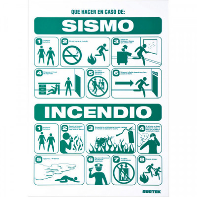SES49 SURTEK Señal"Sismo / Incendio" Surtek | DIHERESA