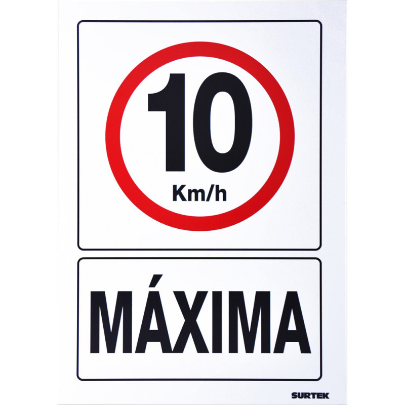 SES50 SURTEK Señal"10 Km/h Máxima" Surtek | DIHERESA