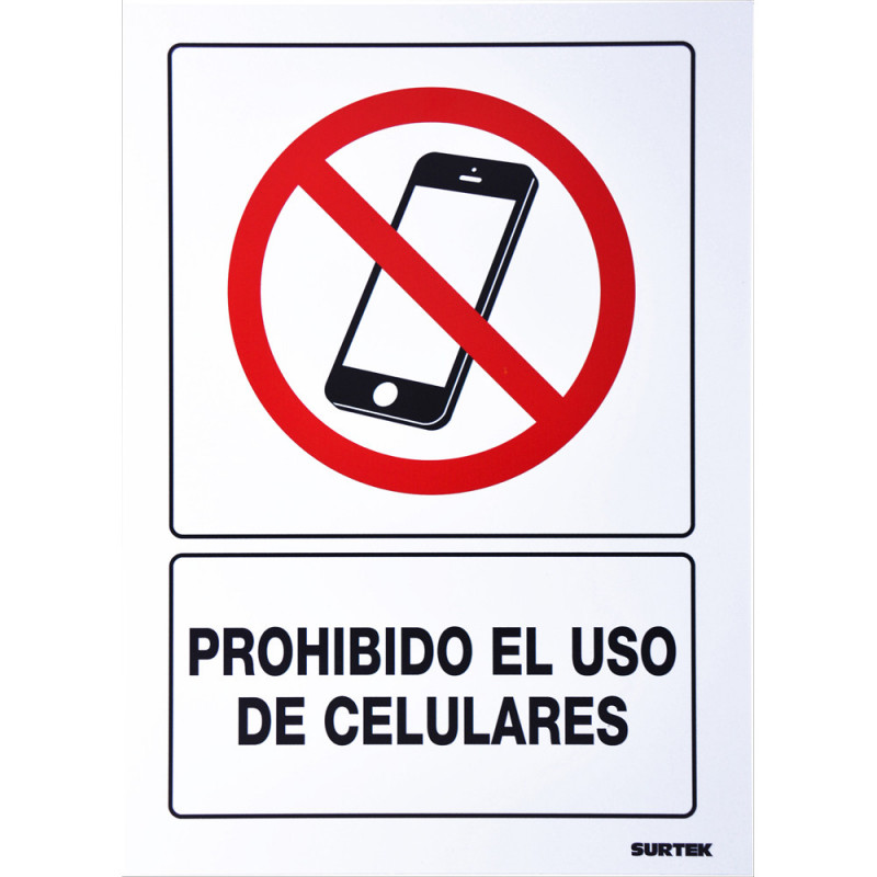 SES51 SURTEK Señal"Prohibido uso Celular" Surtek | DIHERESA SES51 SURTEK Señal"Prohibido uso Celular" Surtek | DIHERESA