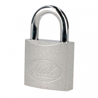 L22S384 LOCK Candado de acero cortollave estándar 4 piezas 38mm cromo satinado