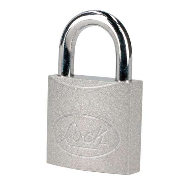 L22S384 LOCK Candado de acero cortollave estándar 4 piezas 38mm cromo satinado Lock | DIHERESA