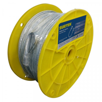 CA112 SURTEK Cable de acero 7x7 1/16  pulgadas x75m