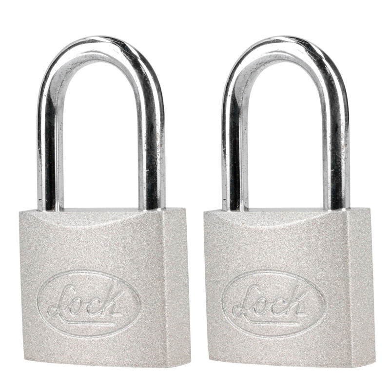 L22L452 LOCK Candado de acero largollave estándar 2 piezas 45mm cromo satinado Lock | DIHERESA L22L452 LOCK Candado de acero largollave estándar 2 piezas 45mm cromo satinado Lock | DIHERESA