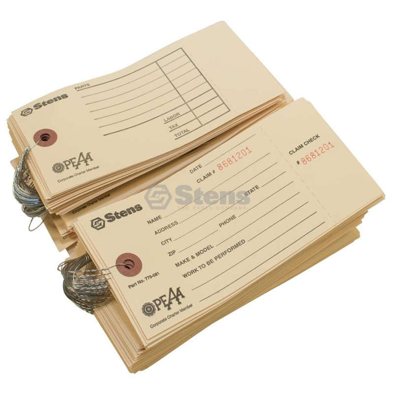 775-081 Etiqueta de servicio de reparación 200 Piezas STENS | DIHERESA 775-081 Etiqueta de servicio de reparación 200 Piezas STENS | DIHERESA