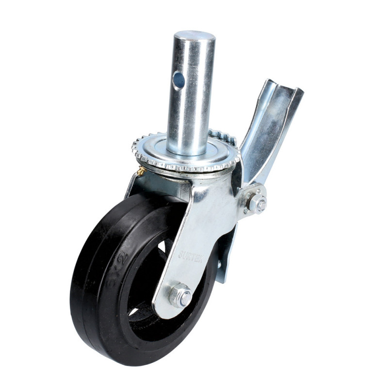 RA15B SURTEK Rodaja de hule 6" con freno para andamio Surtek | DIHERESA