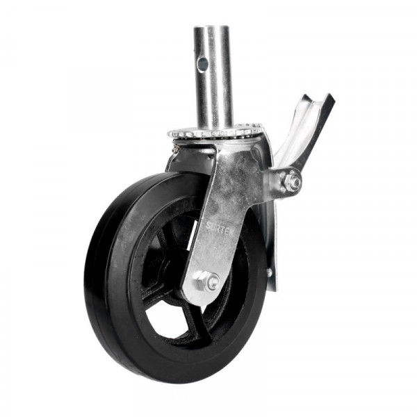 RA20B SURTEK Rodaja de hule 8" con freno para andamio Surtek | DIHERESA