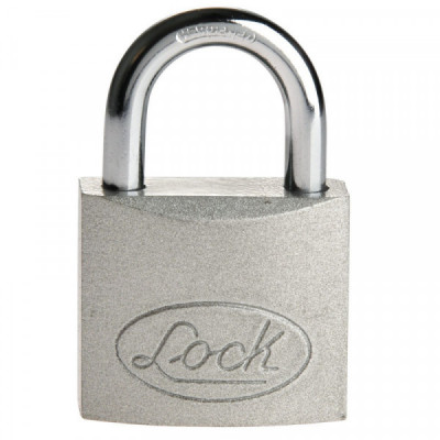 L22S38EACB LOCK Candado de acero corto llave estándar 38mm cromo satinado