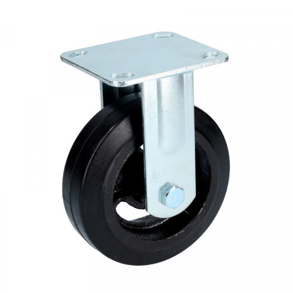 RH15F SURTEK Rodaja de hule fija 6" con rin de acero Surtek | DIHERESA