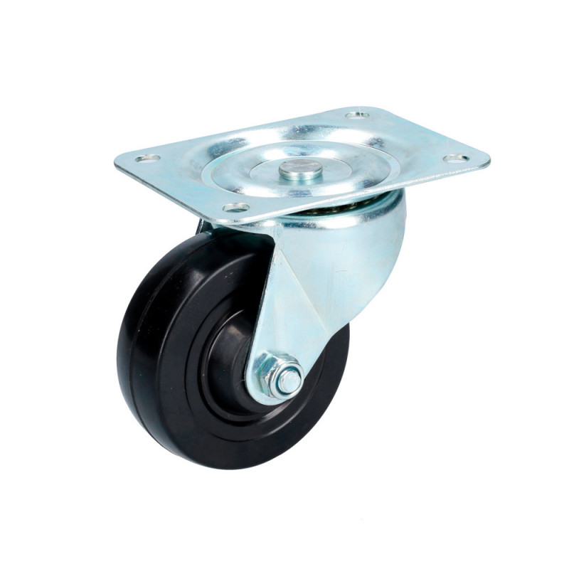 RH10G SURTEK Rodaja de hule giratoria 4" sin freno Surtek | DIHERESA RH10G SURTEK Rodaja de hule giratoria 4" sin freno Surtek | DIHERESA
