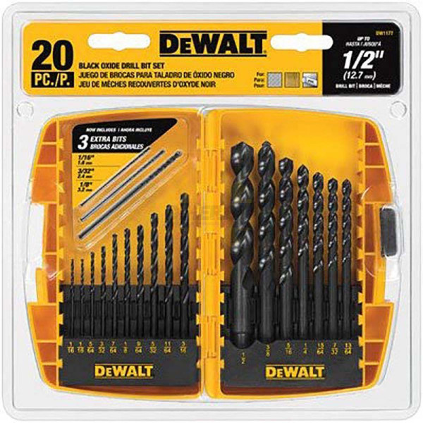 Dewalt DW1177 SET 20PC BROCAS OXIDO NEGRO