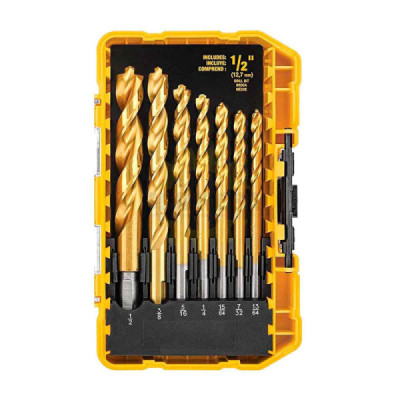 Dewalt DW1361 TITANIUM PILOT POINT DRILL BIT SET, 21