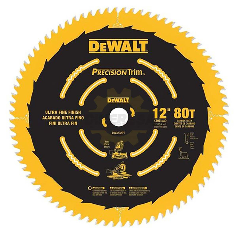 Dewalt DW3232PT 12IN 80DDISCO PRECISI?N Dewalt DW3232PT 12IN 80DDISCO PRECISI?N