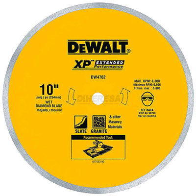 Dewalt DW4761 DISCO DIAMANTE 10 RINCONTINUO