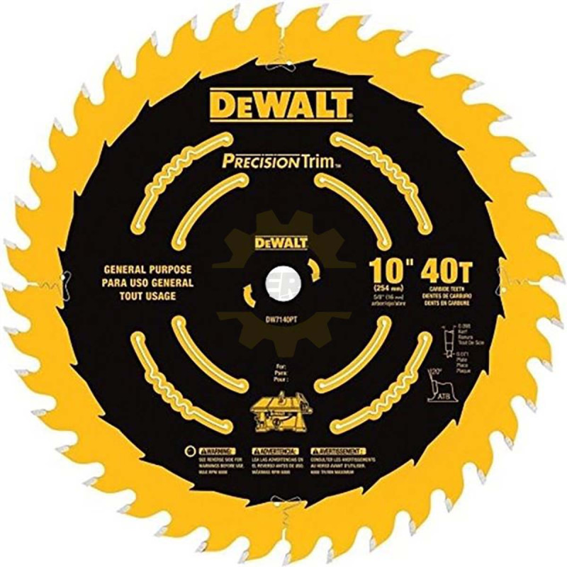 Dewalt DW7140PT 10IN 40DDISCO PRECISI?N Dewalt DW7140PT 10IN 40DDISCO PRECISI?N