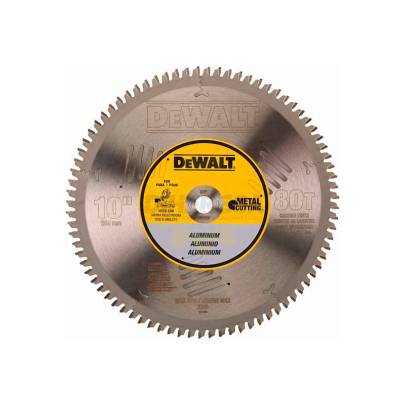 Dewalt DW7665 DISCO SIERRA 10X80DCORTE ALUM/MAD Dewalt DW7665 DISCO SIERRA 10X80DCORTE ALUM/MAD