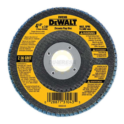 Dewalt DW8306 DISCO LAMINADO GR.40 41/2X7/8