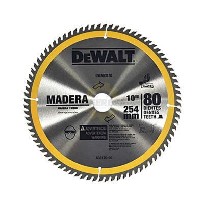 Dewalt DWA03130 D SIERRA 10X80 DIENTE,S, FLECHA 30MM C/