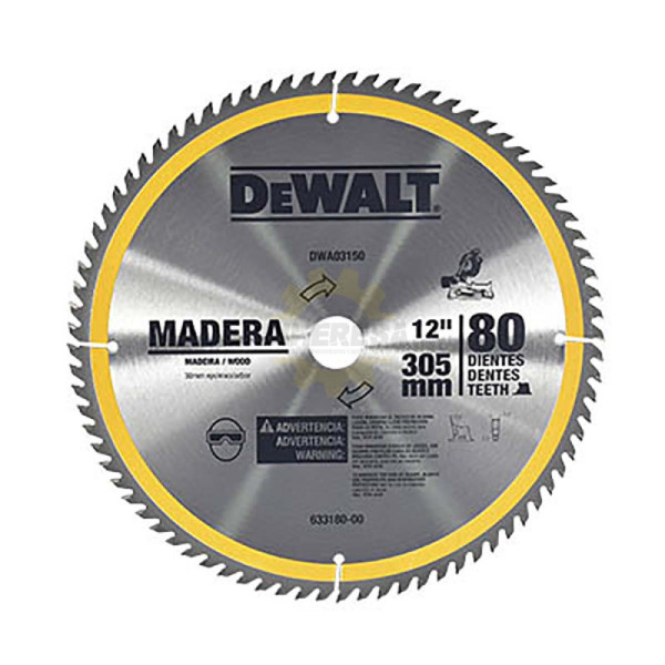Dewalt DWA03150 D SIERRA 12X80 DIENTE,S, FLECHA 30MM C/