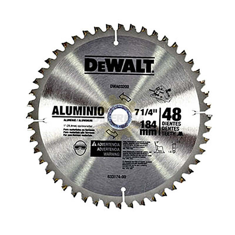 Dewalt DWA03200 D SIERRA 7-1/4X48 DIENTE,S, FLECHA 1 C