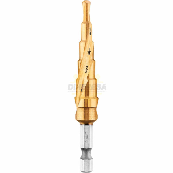 Dewalt DWA1784IR BROC ESCALONAD IMPACT 3/16-1/2 TITANIO