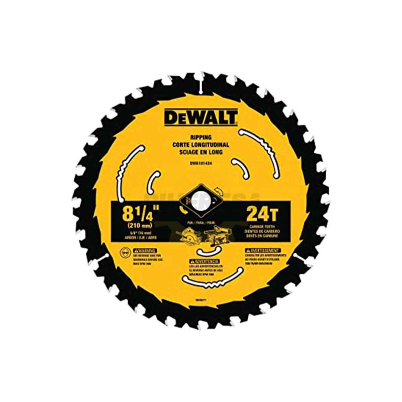 Dewalt DWA181424 DISCO SIERRA 8 1/4 24T Dewalt DWA181424 DISCO SIERRA 8 1/4 24T