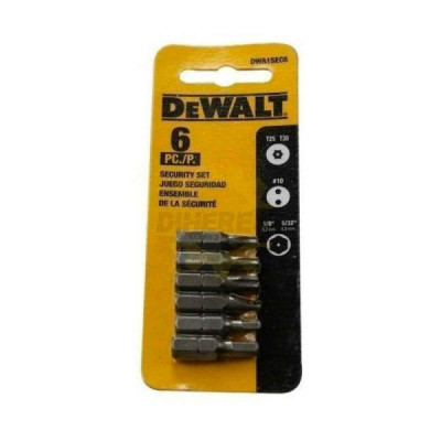 Dewalt DWA1SEC6 SET 6PC...