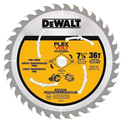 Dewalt DWAFV3736 LAMINA SERRA CIRCULAR 7- 1/4 36T FLEXVOL