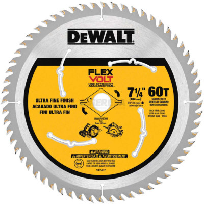 Dewalt DWAFV3760 LAMINA SERRA CIRCULAR 7- 1/4 60T