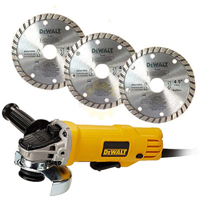 Dewalt DWE4120X-B3 ESMERILADORA ANGULAR 4 1/2 CON 3 DISCOS