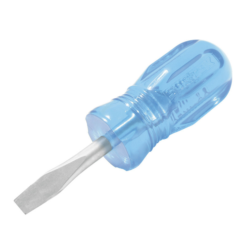 D352 SURTEK Destornillador azul trompo barra redonda punta plana 1/4" x 1-1/2" Surtek | DIHERESA D352 SURTEK Destornillador azul trompo barra redonda punta plana 1/4" x 1-1/2" Surtek | DIHERESA