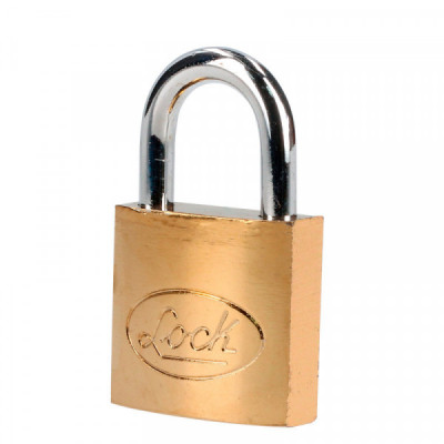 L22S32ELBB LOCK Candado de acero corto llave estándar 32mm latonado Lock | DIHERESA