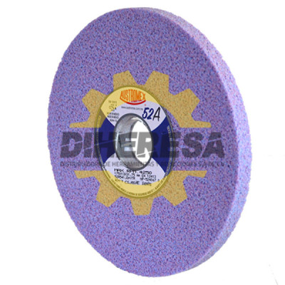 Austromex 1001 Rueda vitrificada rosa tipo 1 de 175 x 6 x 31.75 mm