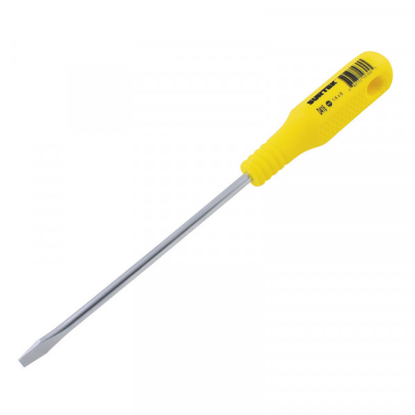 D416 SURTEK Destornillador amarillo barra redonda punta plana 1/4 x 6" Surtek | DIHERESA