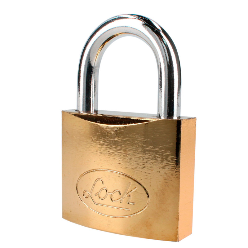 L22S63ELBB LOCK Candado de acero corto llave estándar 63mm latonado Lock | DIHERESA L22S63ELBB LOCK Candado de acero corto llave estándar 63mm latonado Lock | DIHERESA