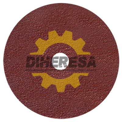 Austromex 1405 Discos de lija rojo con respaldo de fibra vulcanizada.