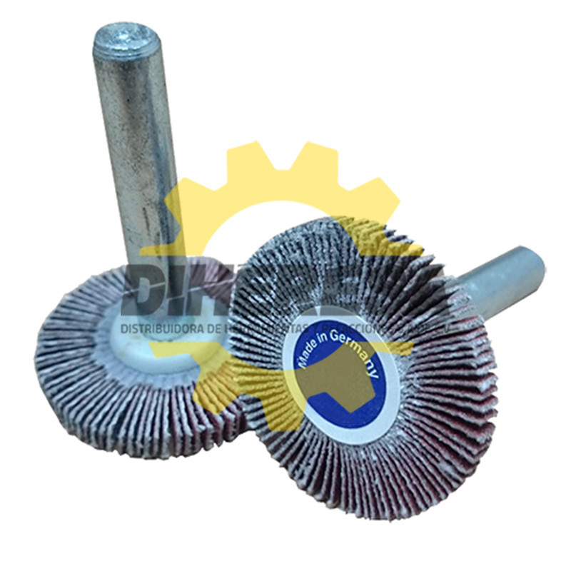 Austromex 1478 Mini rueda flap con vástago grano 60 Austromex 1478 Mini rueda flap con vástago grano 60