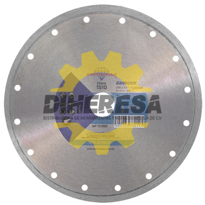 Austromex 1510 Disco de diamante azul rin continuo Easy-cut Austromex 1510 Disco de diamante azul rin continuo Easy-cut