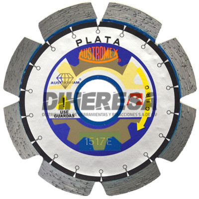 Austromex 1517 Disco de diamante azul segmentado Uso General