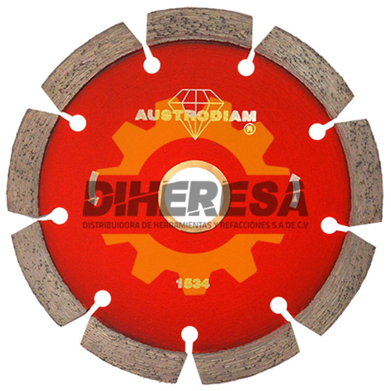 Austromex 1534 Disco de diamante rojo segmentado Cantera Austromex 1534 Disco de diamante rojo segmentado Cantera