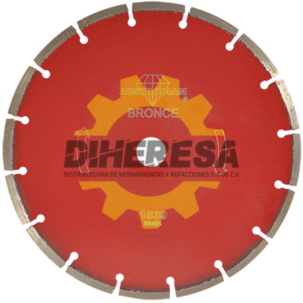 Austromex 1539 Disco de diamante rojo segmentado Cantera