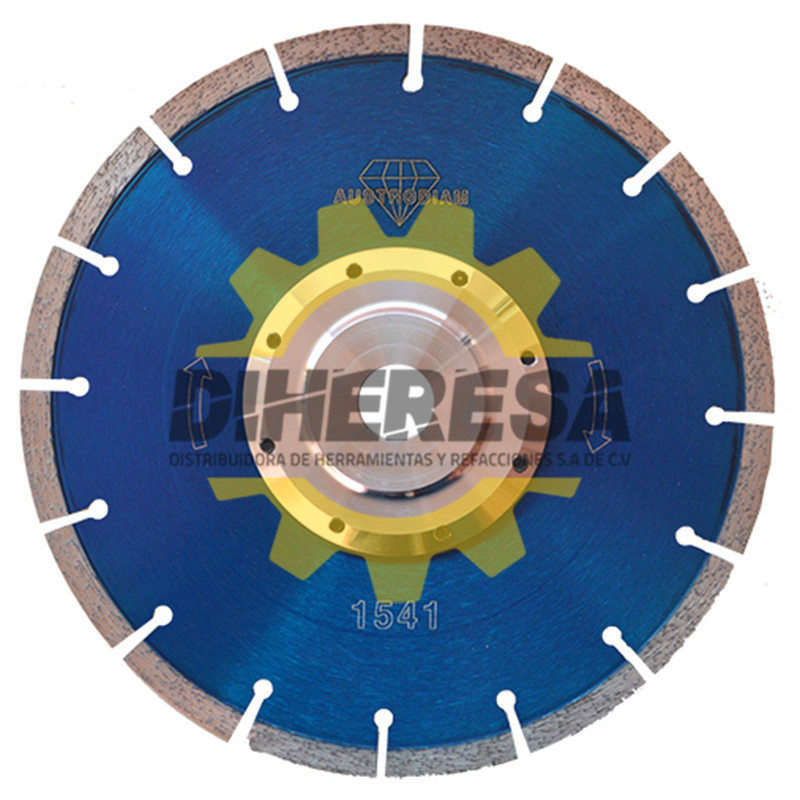 Austromex 1541 Disco de diamante azul segmentado Uso General Austromex 1541 Disco de diamante azul segmentado Uso General