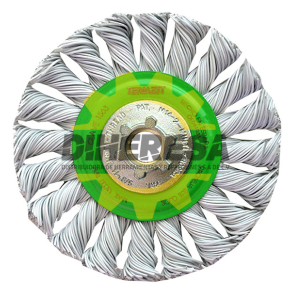 Austromex 1563 Cepillo circular de Alambre trenzado Plastificado