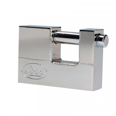 L22C80TCSB LOCK Candado de acero para cortina llave tetra 80mm cromo satinado