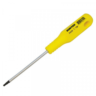 D4320 SURTEK Destornillador amarillo barra redonda punta Torx T20