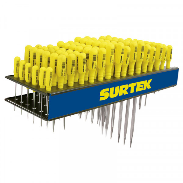 126139 SURTEK Despachador con 96 destornilladores amarillos Surtek | DIHERESA