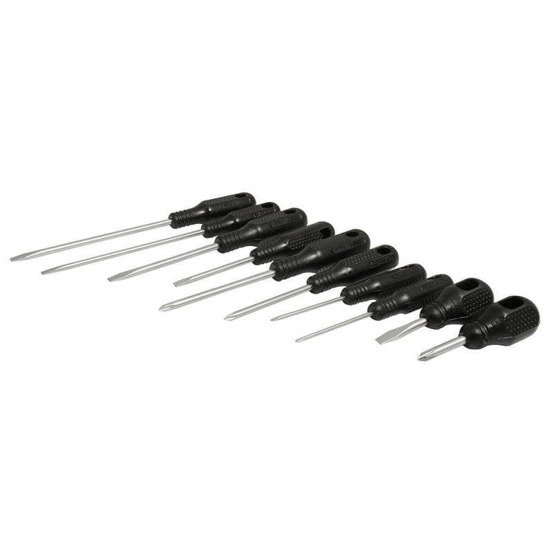A02 FOY Juego de 10 destornilladores negros combinado Foy | DIHERESA